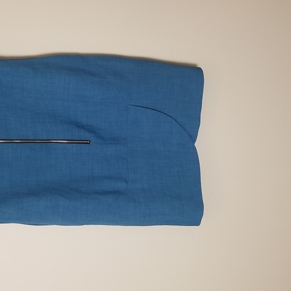 Alex + Alex Blue Short Sleeve Sheath Dress Size Large - Picture 8 of 10